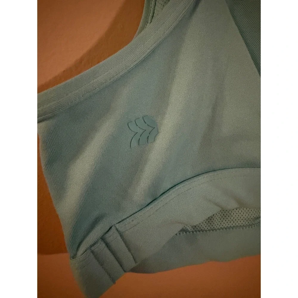 All in Motion Womens Neon Blue Mesh Back Sports Bra Removable Pads XS